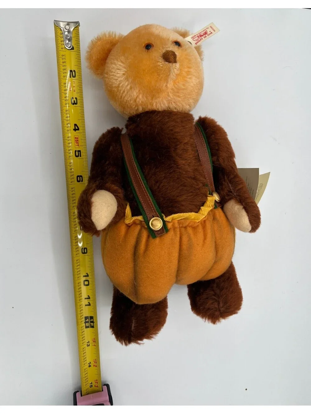 Vintage 1997 The Four Seasons Steiff Pumpkin Patch Bear #1387 of 5000 12.5”